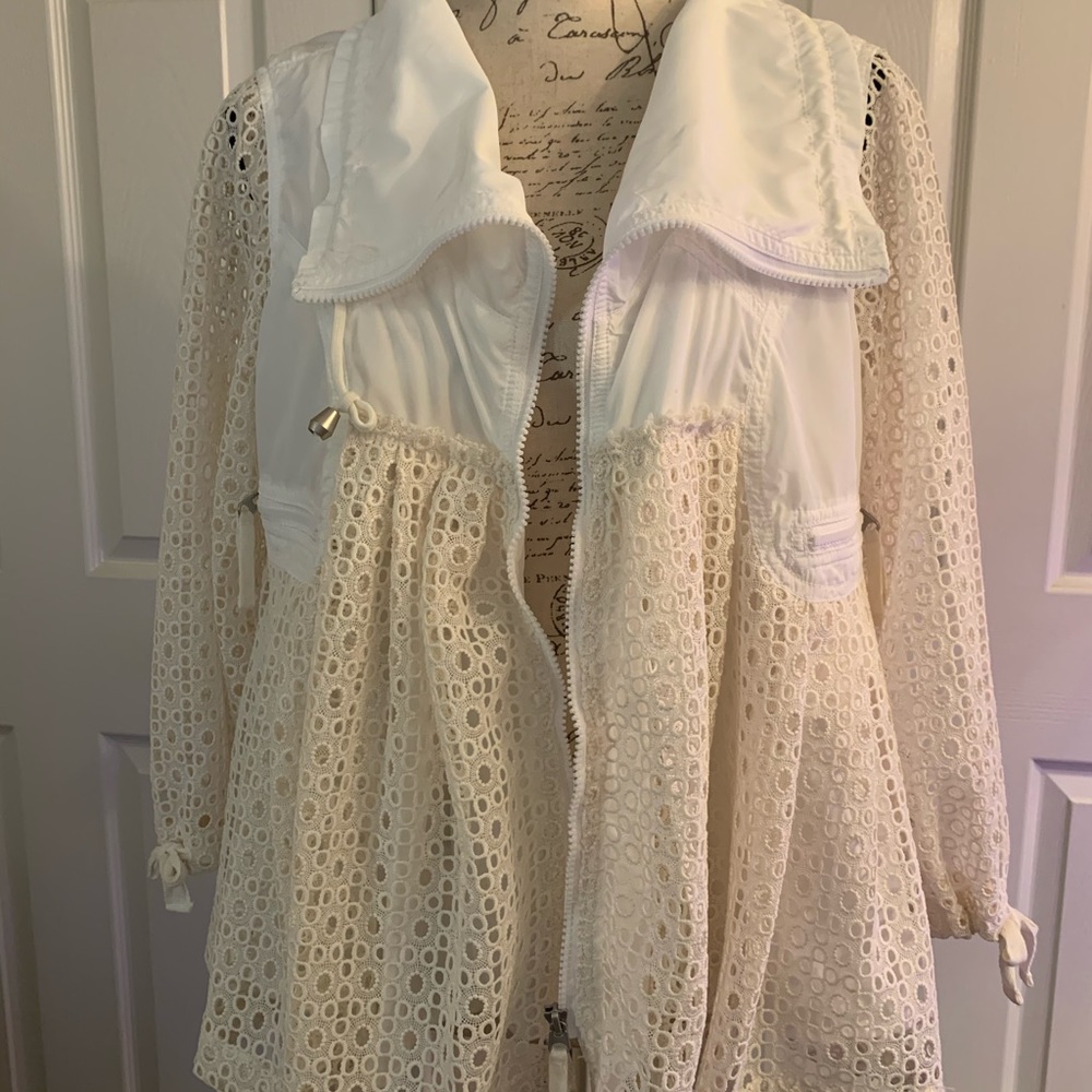 Anthropologie HEI HEI  Medium Eyelet  Swing Jacket